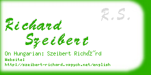 richard szeibert business card